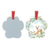 Tunosub Sublimation Wholesale Blanks Clear Xmas Tree Hanging Pendant