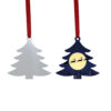 Tunosub Sublimation Wholesale Blanks Clear Xmas Tree Hanging Pendant