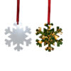 Tunosub Sublimation Wholesale Blanks Clear Xmas Tree Hanging Pendant