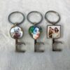 Multi-Functional Metal Keychain Wholesale Sublimation Bottle Opener Keyring Blank for Custom Print