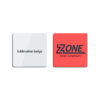 Square Tempered Glass Magnet Badges Sublimation Blanks