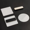 Square Tempered Glass Magnet Badges Sublimation Blanks