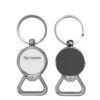 Sublimation Blank Beer Opener Key Chain Zinc Alloy Photo Custom Printing Metal Bottle Opener Keychain