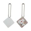 Double Sided Diy Blank Various Shapes Sublimation Aluminum Ornament Pet Keychain Tag Pendants With Chain