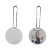 Double Sided Diy Blank Various Shapes Sublimation Aluminum Ornament Pet Keychain Tag Pendants With Chain
