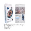 Carregador de telefone sem fio magnético de sublimação com LED