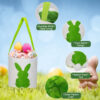Easter Gift bag Rabbit Tail Bag Bunny Sublimation Bags