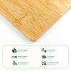 Tábua de corte de bambu retângulo com alça
