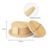Bamboo Wood Sublimation Blanks Coaster Set