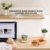 Square Custom Bamboo Sublimation Blanks Coaster