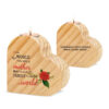 Sublimation Blanks Candelador de corazón de madera para decoración y regalos personalizados