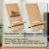 Customizable Bamboo Phone Stand