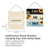 Sublimation Blanks Wood Sign Home Gifts