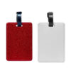 Glitter Leather Luggage Tag