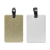 Glitter Leather Luggage Tag