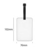 Sublimação de couro Blanks Bagage Tags com inserção de cartão